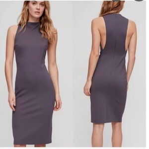 Elegant Sleeveless Gray Dress
